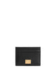 Dolce & Gabbana Black Plongé Calf Leather Card Holder
