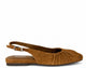Ash Brown Suede Ruched Slingback F