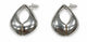 Soeur Silver Polished Drop Engraved Bijoux
