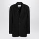 The Frankie Shop Black Oversized Single-Breasted Gelso Jacket