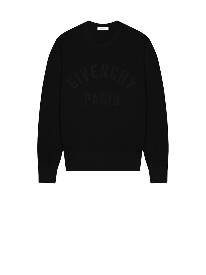 Givenchy Black Cotton Round Neck Sweater