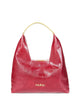 Marni Red Gold-Tone Lettering Bag