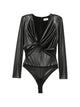Elisabetta Franchi Twist-Detail Long-Sleeve Bodysuit