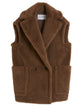 Max Mara Teddy Vest In Alpaca And Wool