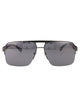 Boss Matte Dark Ruthenium Stainless Steel Sunglasses