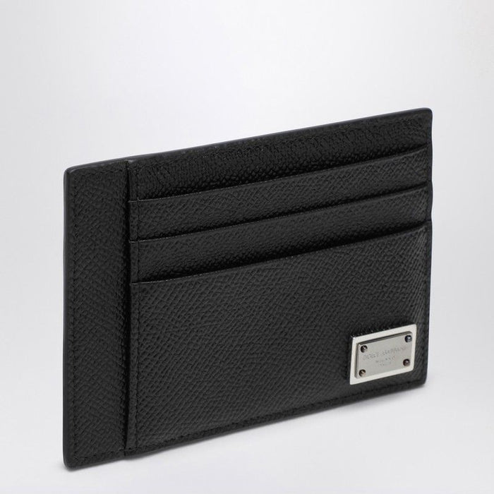 Dolce & Gabbana Black Leather Card Holder