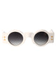 Balmain Wht Acetate Sunglasses