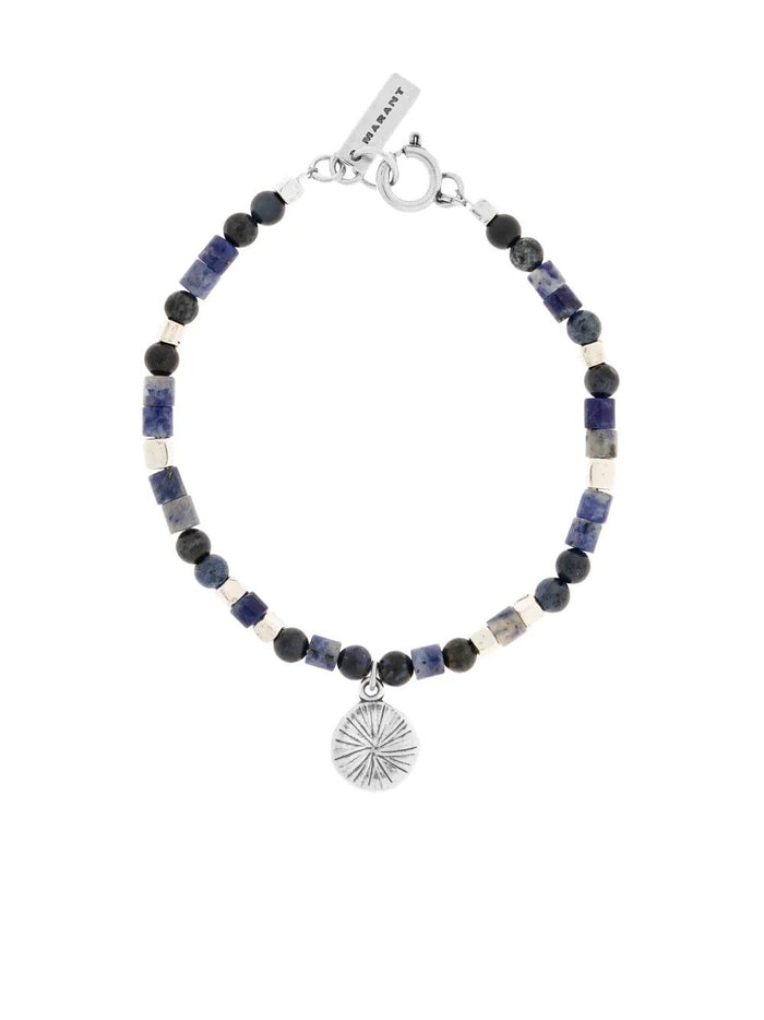 Isabel Marant Faded Blue Silver Stone Bracelet