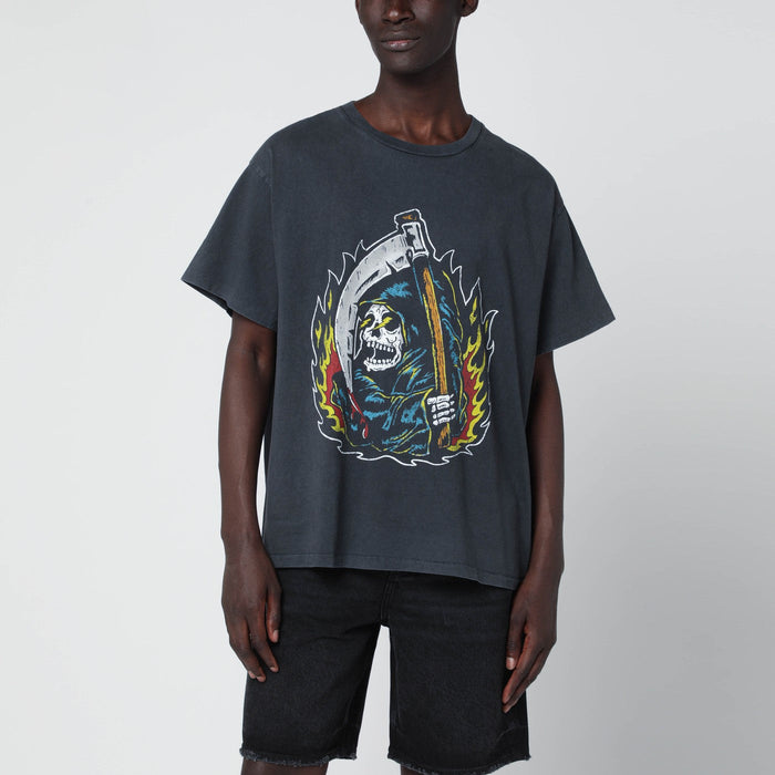 Gallery Dept. Black Big Reaper Atk Vintage-Effect T-Shirt