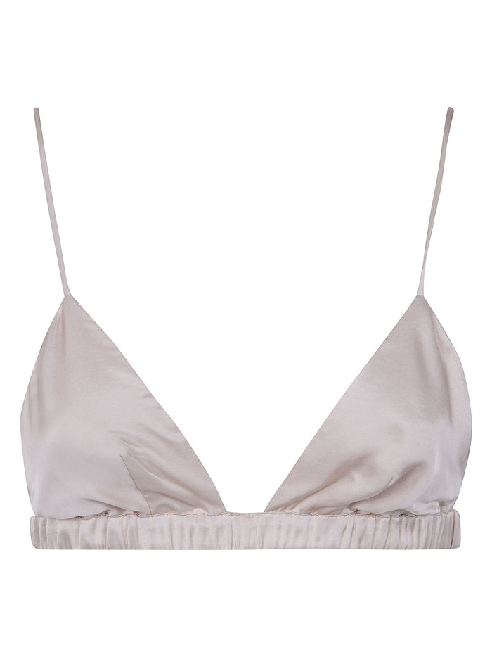 The Frankie Shop "Nina" Satin Bralette