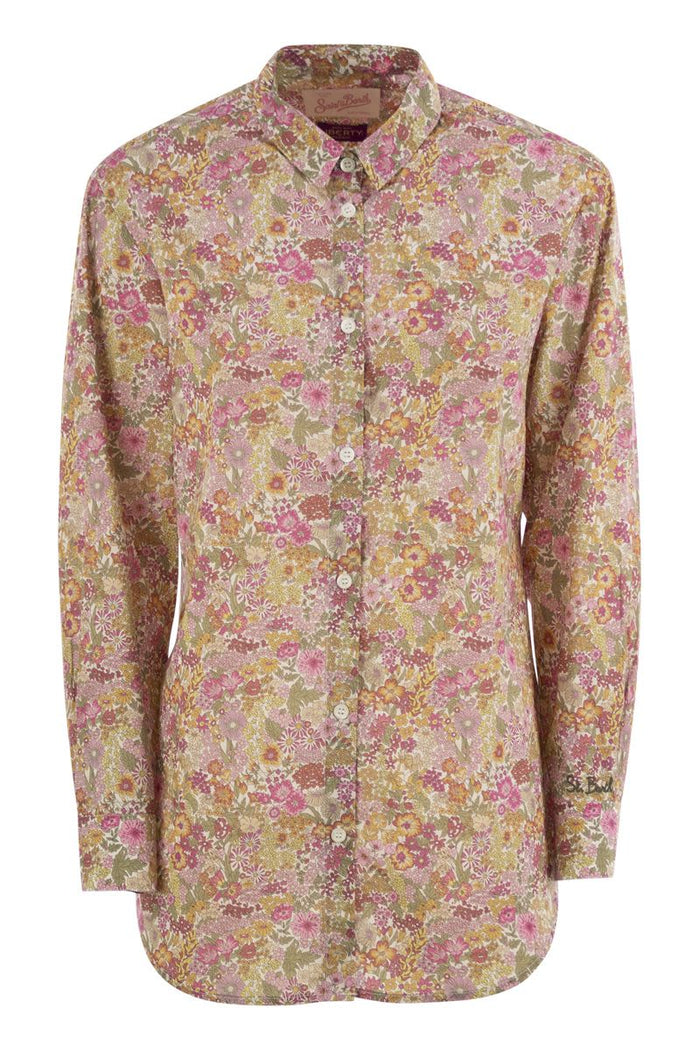 Mc2 Saint Barth Brigitte - Shirt With Flower Pattern