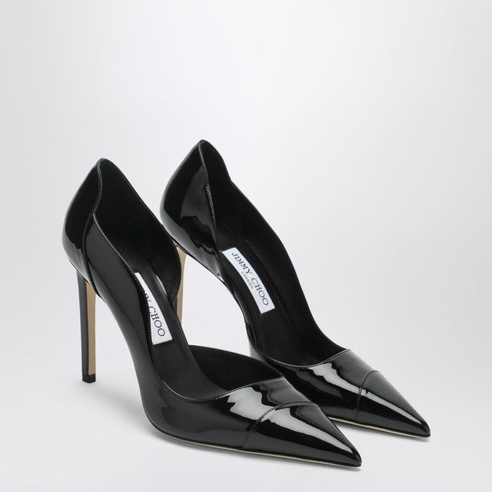 Jimmy Choo Brigitte 100 Pumps In Black Patent Leather