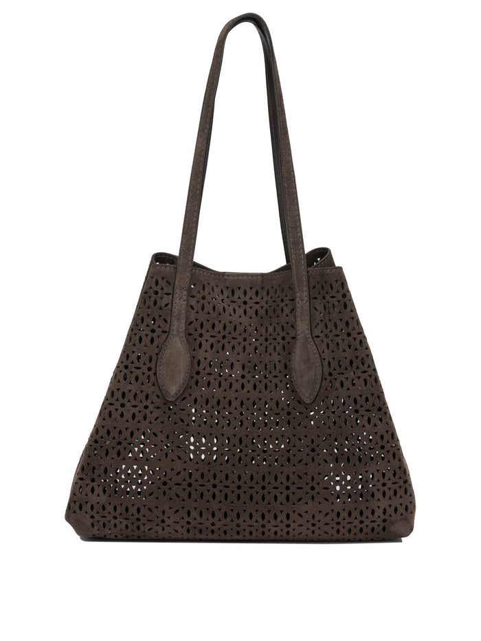 Gianni Chiarini Brown Cow Leather Shoulder Bags