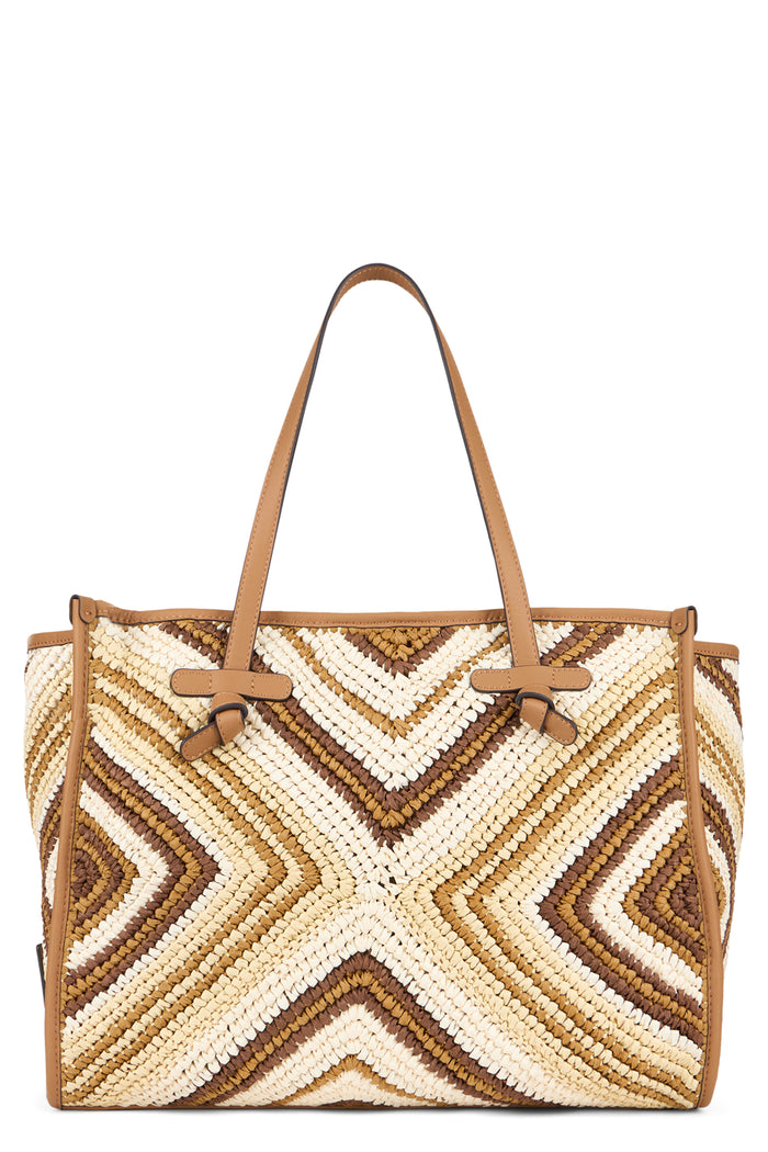 Gianni Chiarini Marcella Bag In Woven Straw