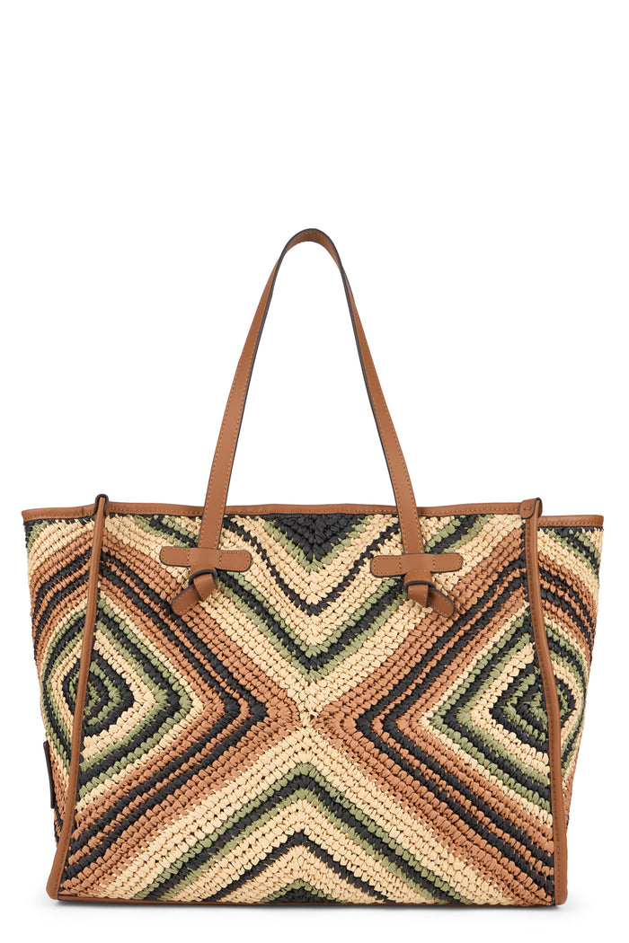 Gianni Chiarini Marcella Bag In Woven Straw