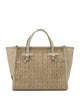 Gianni Chiarini Beige Fabric Leather Bag