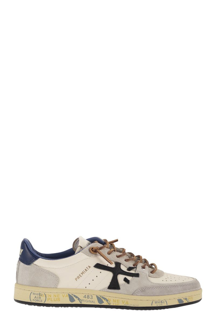Premiata White Sheepskin Calf Leather