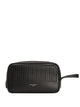 Dolce & Gabbana Atene Toiletry Bag In Plonge Calfskin Leather, Black