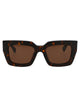 Bottega Veneta Havana Havana Brown Acetate Sunglasses