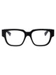 Bottega Veneta Black Black Transparent Acetate Glasses