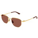 Bottega Veneta Metallic Gold Sunglasses