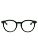 Bottega Veneta Green-Gold-Transparent Metal Glasses