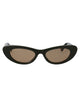 Bottega Veneta Green-Green-Brown Acetate Sunglasses