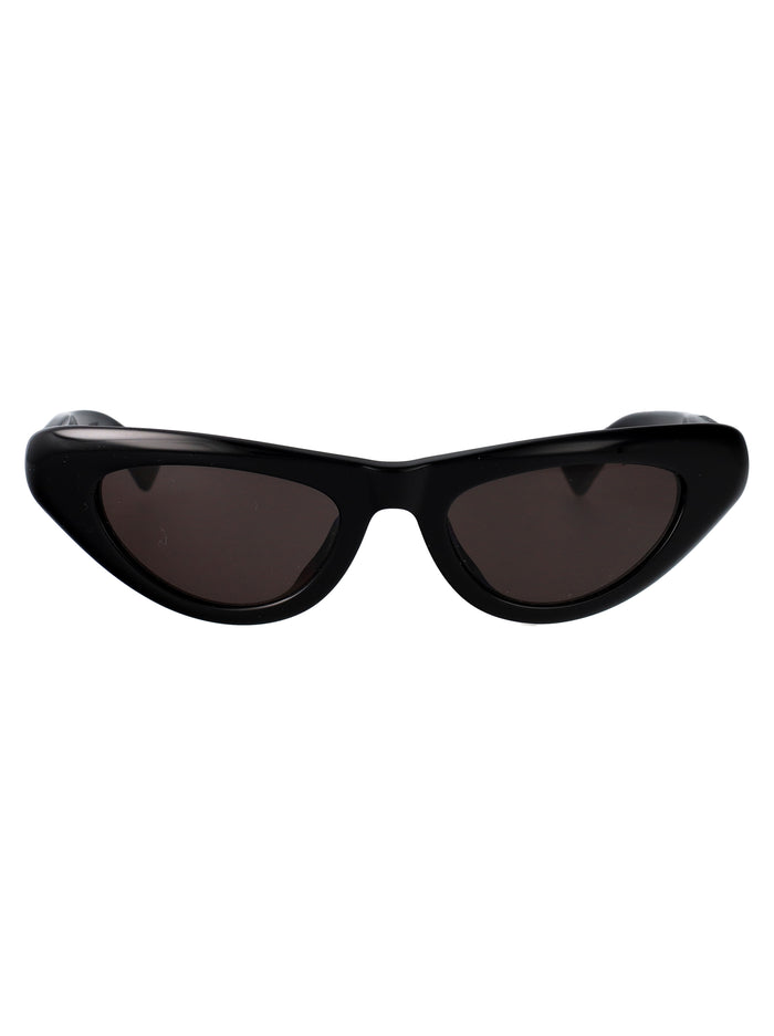Bottega Veneta Black-Black-Grey Acetate Sunglasses
