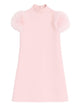 Valentino Feathered Wool And Silk Dress