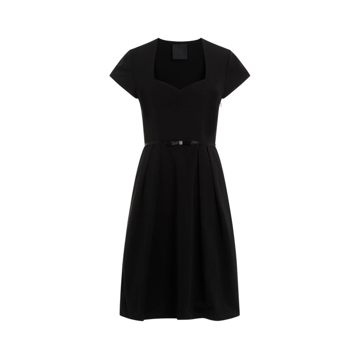 Givenchy Black Taffetas Mini Dress