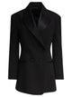 Givenchy Pleated Double Breasted Blazer