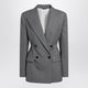 Givenchy Grey Double-Breasted Wool Jacket