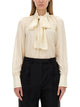 Givenchy Silk Shirt With Lavalliu00c9re Collar