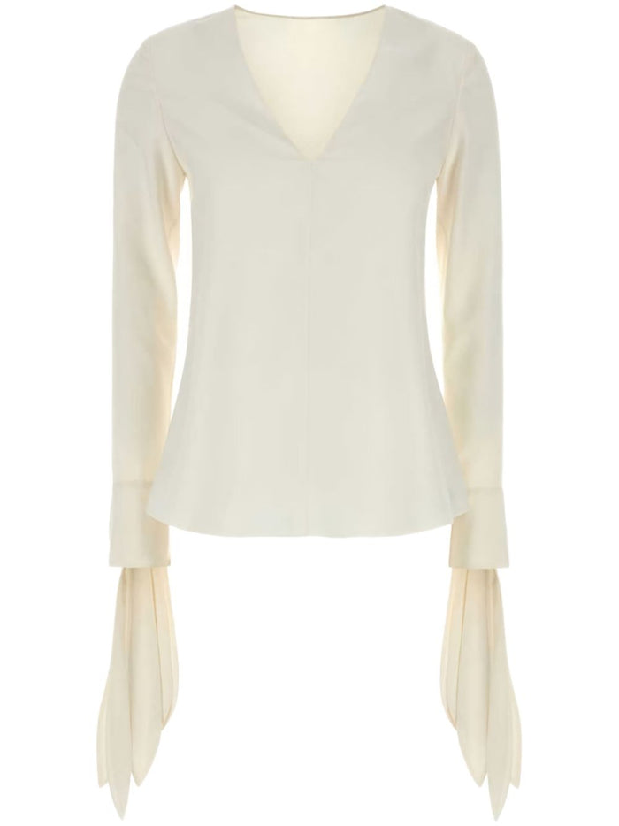 Givenchy White Silk Blouse