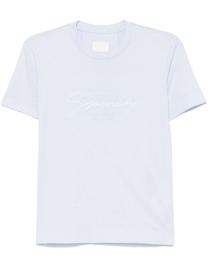 Givenchy Powder Blue Cotton T-Shirt