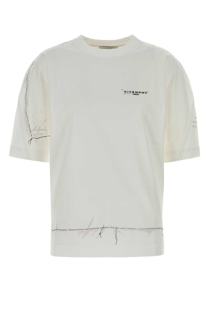 Givenchy White Cotton Oversize T-Shirt