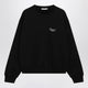 Givenchy Black Brushed Cotton Sweatshirt With Logo