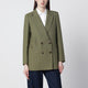 Blazé Milano Olive Green Double-Breasted Jacket