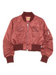 Jakke Burgundy Polyamide Bomber Jacket
