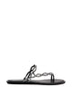 Rene Caovilla Black Flat Braid Sandal 10