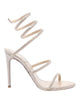 Rene Caovilla Beige Leather Sandals