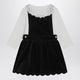 Chloé White And Blue Velvet Dress