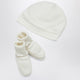 Chloé White Hat And Booties Set