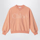 Chloé Apricot Sweatshirt With Logo Print