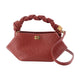 Ganni Bou Mini Ostrich Purse - - Synthetic - Burgundy