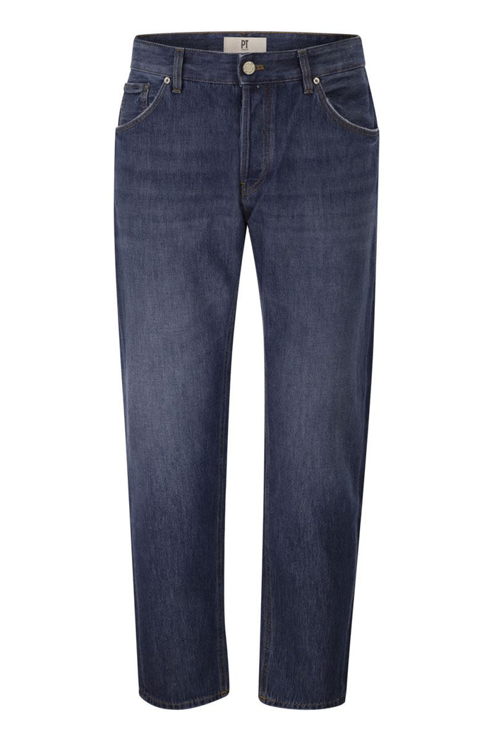 Pt Torino Tailored Denim Jeans In Pure Cotton