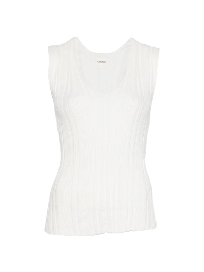 Closed Linen And Cotton V-Necked Sweater