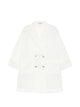 Herno Polyester Double-Breasted Mesh Coat