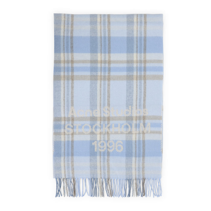 Acne Studios Aqua Blue Wool Scarf