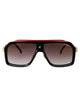 Carrera Black Red Acetate Sunglasses